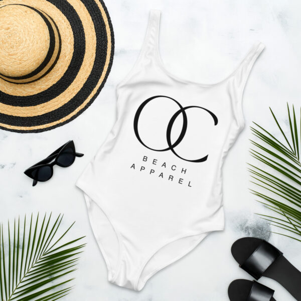 OC Beach Apparel One-Piece White Swimsuit - Image 3