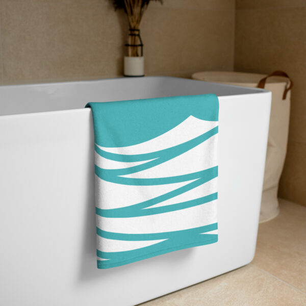 Huntington Beach Teal Towel - Image 2