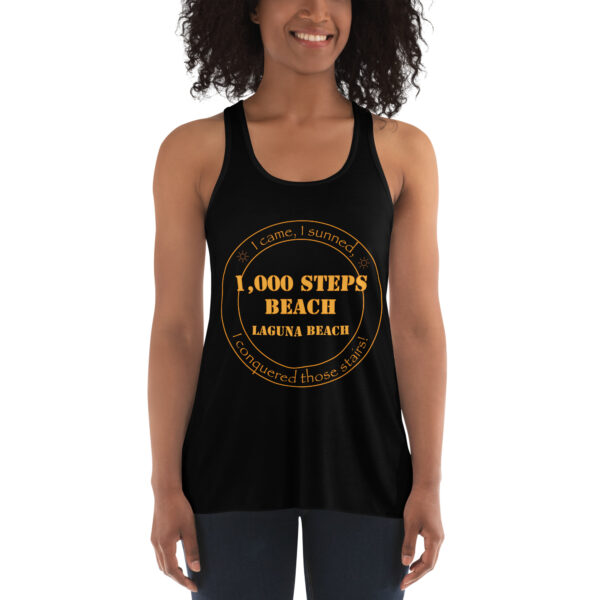1,000 Steps Beach Women's Tank - Flowy Racerback - Image 4