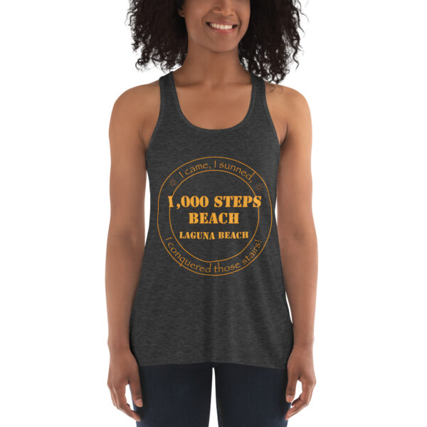 1,000 Steps Beach Women's Tank - Flowy Racerback - Image 2