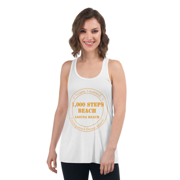 1,000 Steps Beach Women's Tank - Flowy Racerback - Image 11