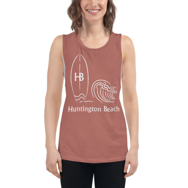 Ladies’ Huntington Beach Muscle Tank - Image 4